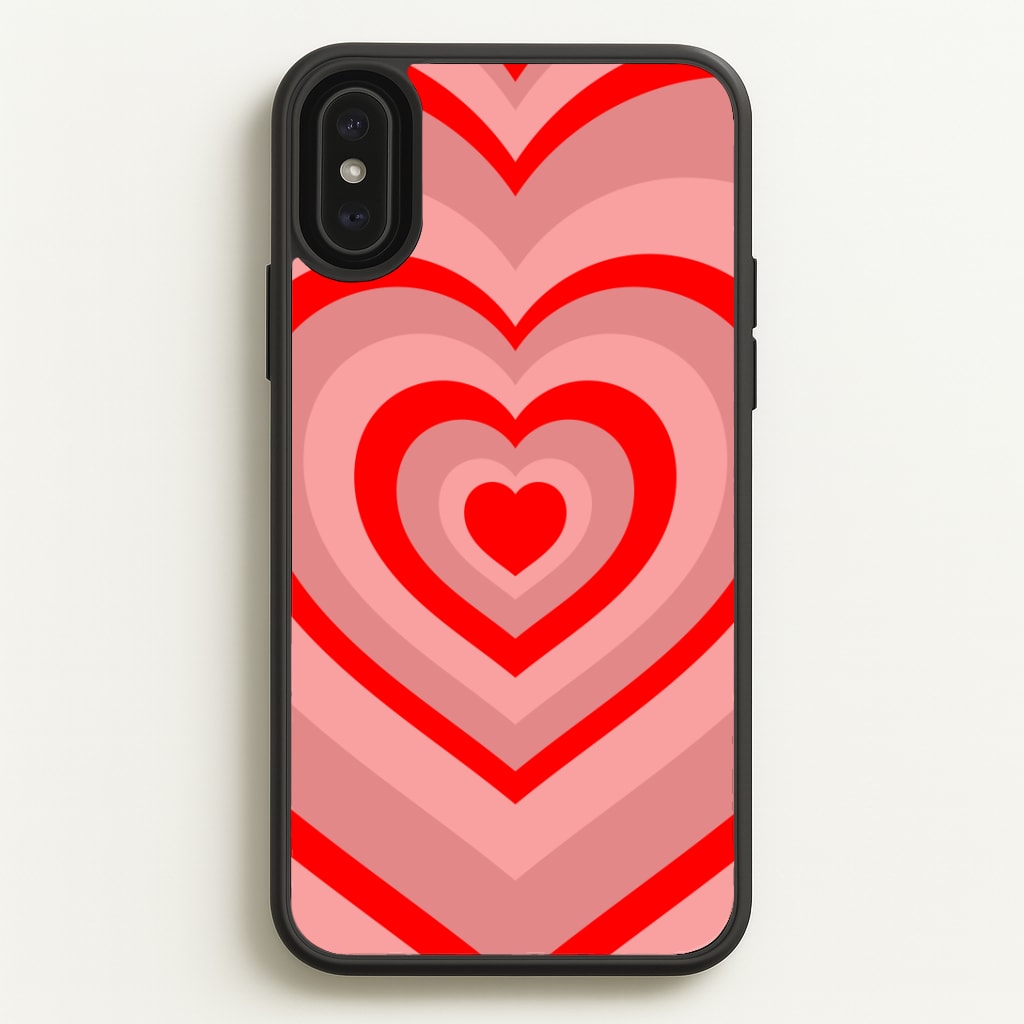 Red - Colourful Hearts Phone Case
