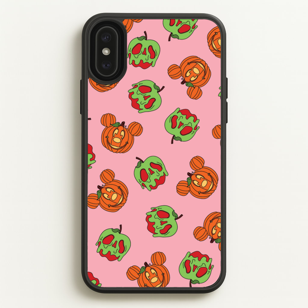 Pumpkin Mouse And Poison Apple Pattern Phone Case