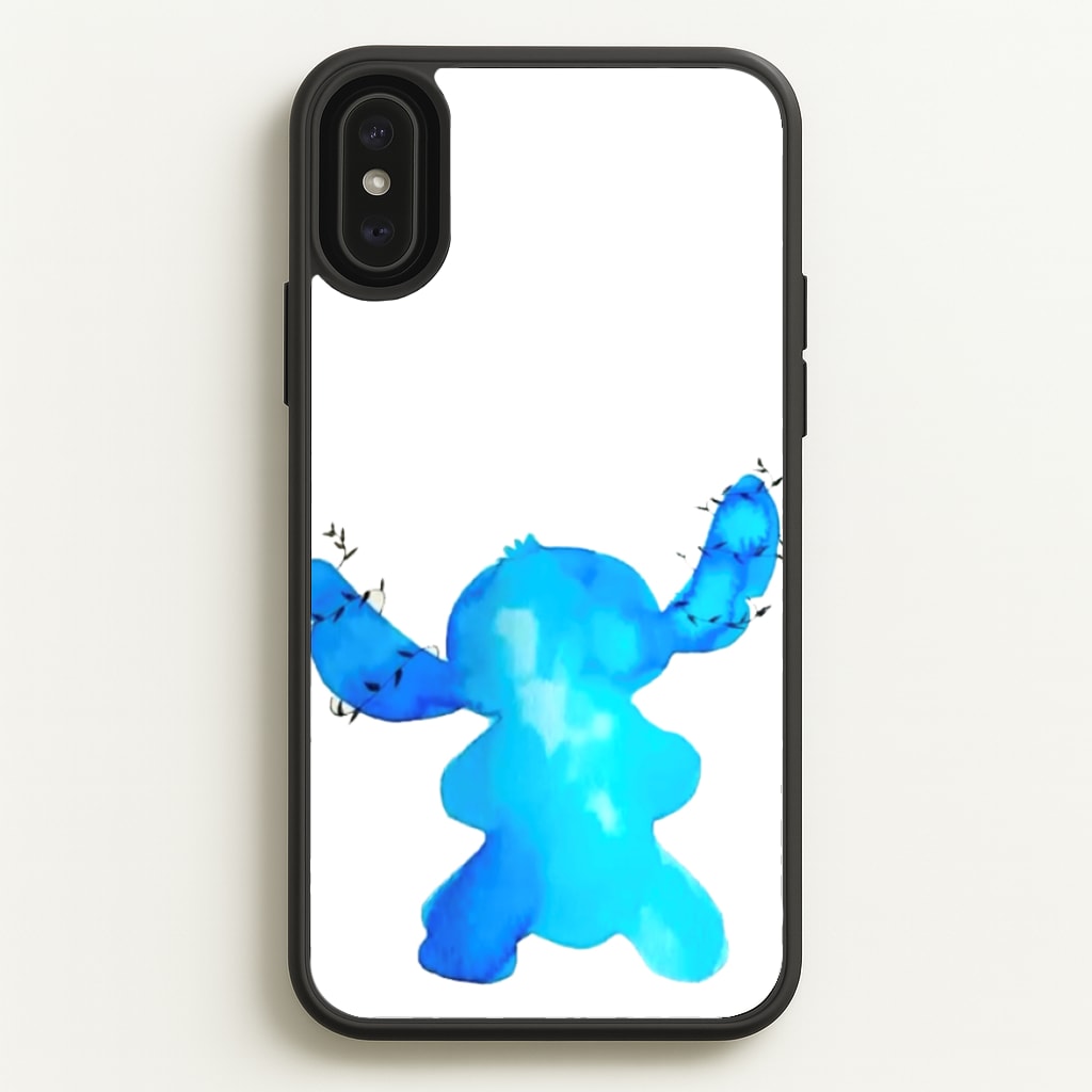 Watercolour Blue Alien Disney Phone Case