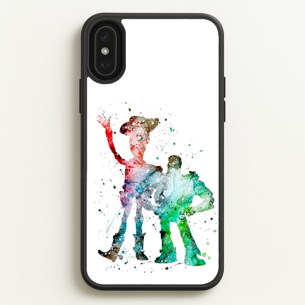 Watercolour Woody & Buzz A Story of Toys Fairytale Phone Case