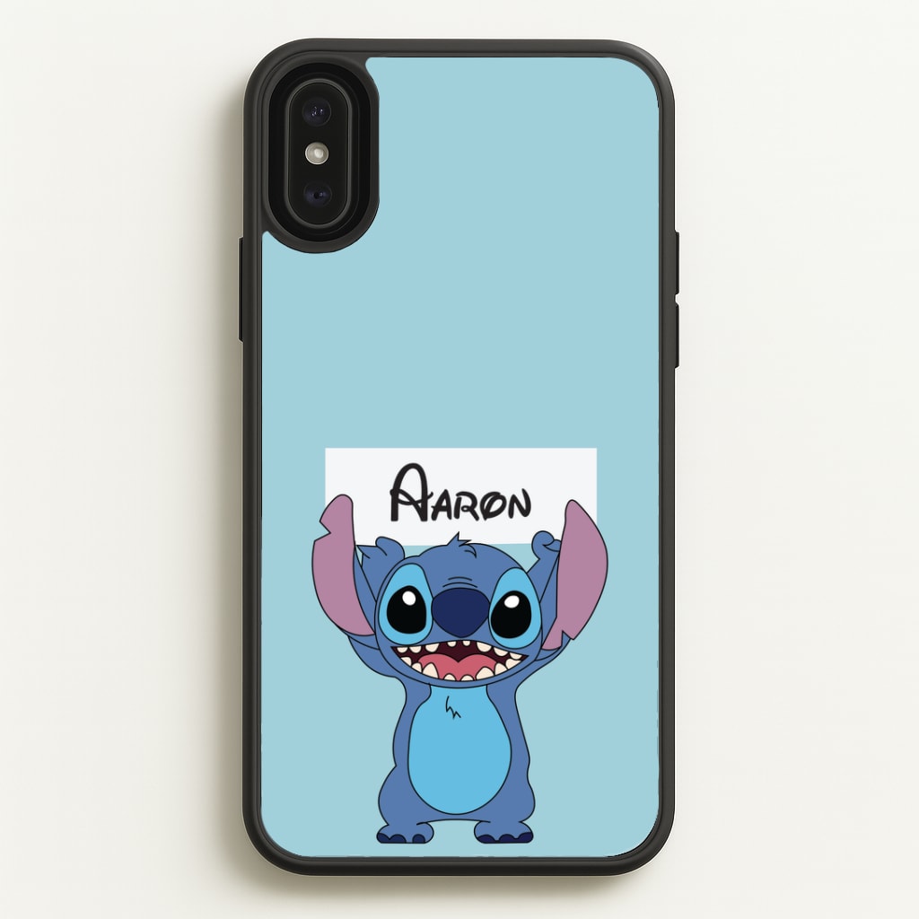 Standing Blue Alien - Personalised Disney Phone Case