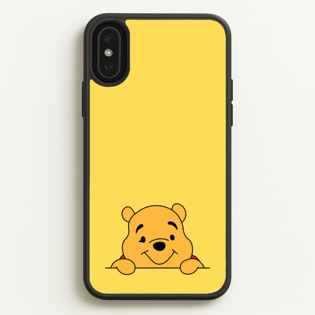 Cute Bear Leaning Phone Case