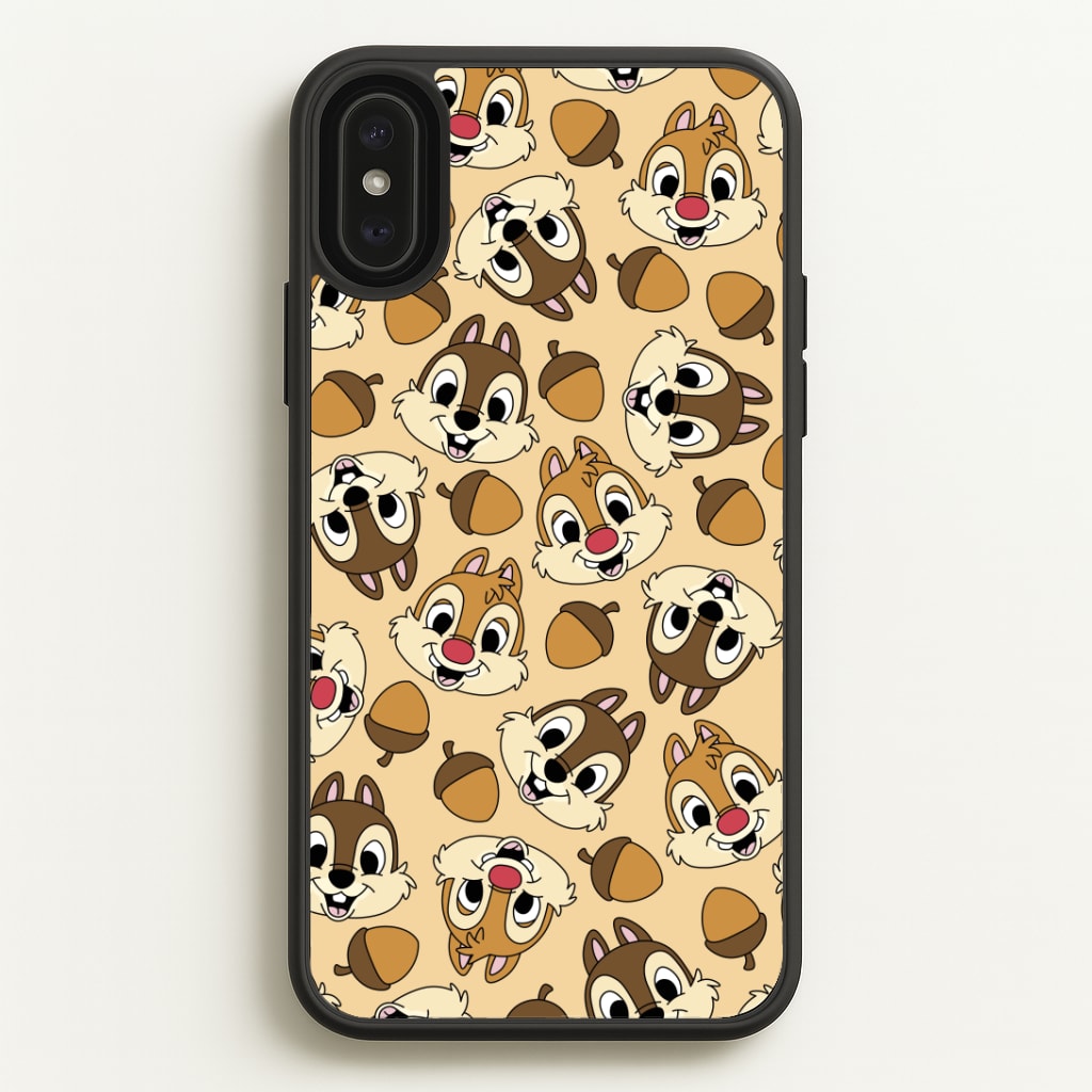 Cute Squirrels And Acorns Pattern Phone Case