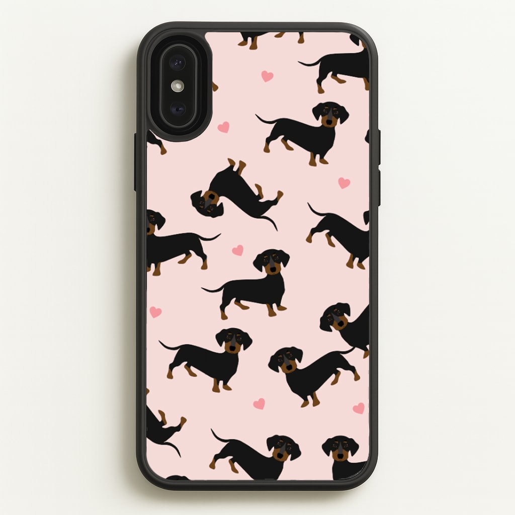 Heart Dachshund - Dog Pattern Phone Case