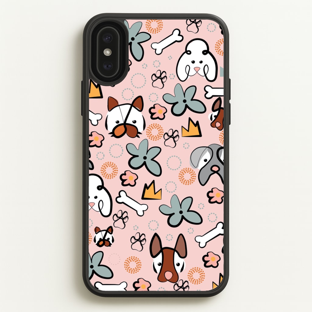 Bones and dogs - Dog Patterns Phone Case