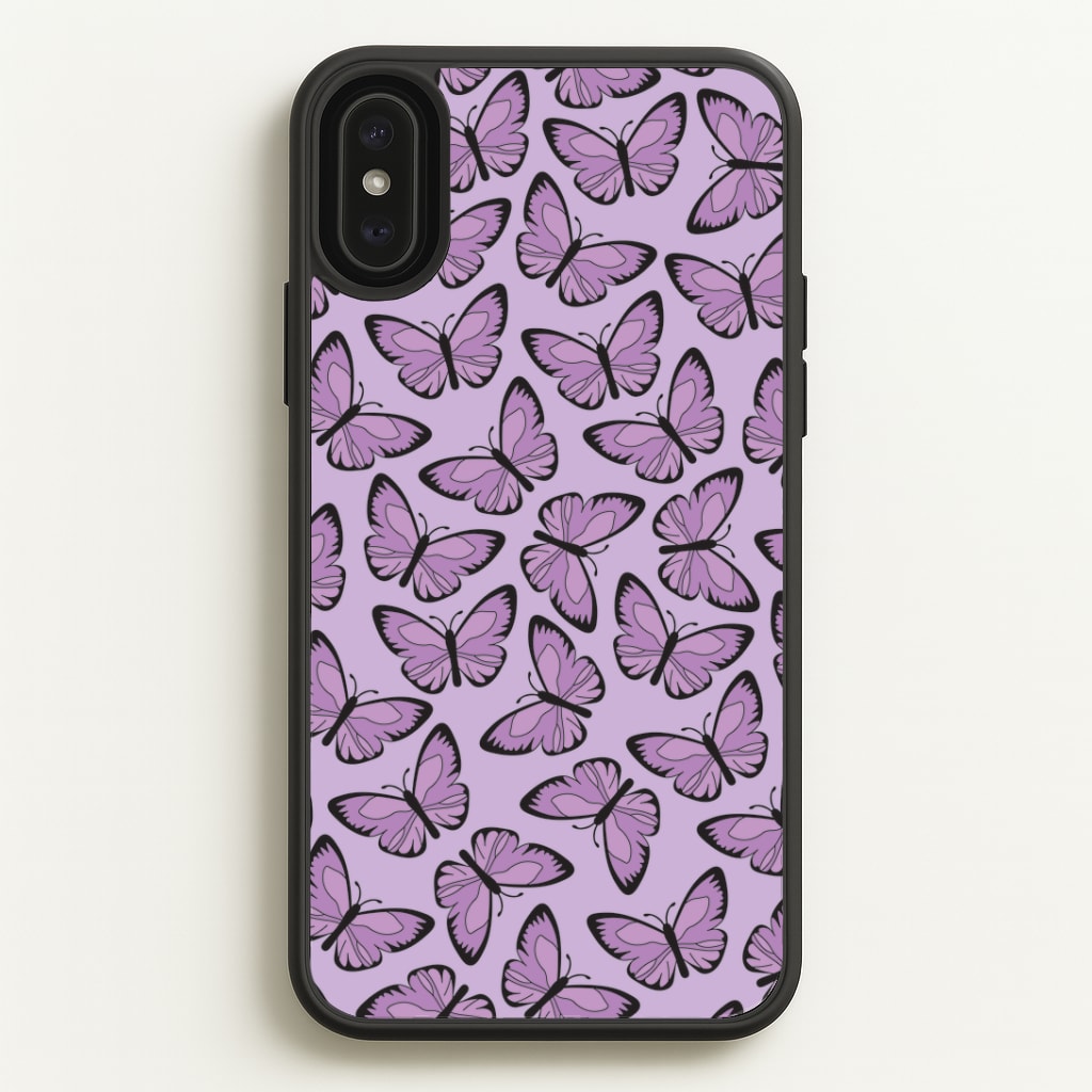 Purple Butterfly - Butterfly Patterns Phone Case