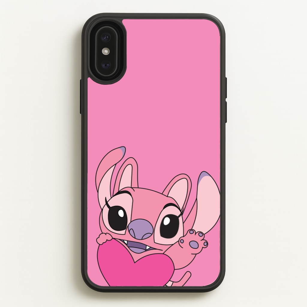 Holding Heart - Pink Alien Phone Case