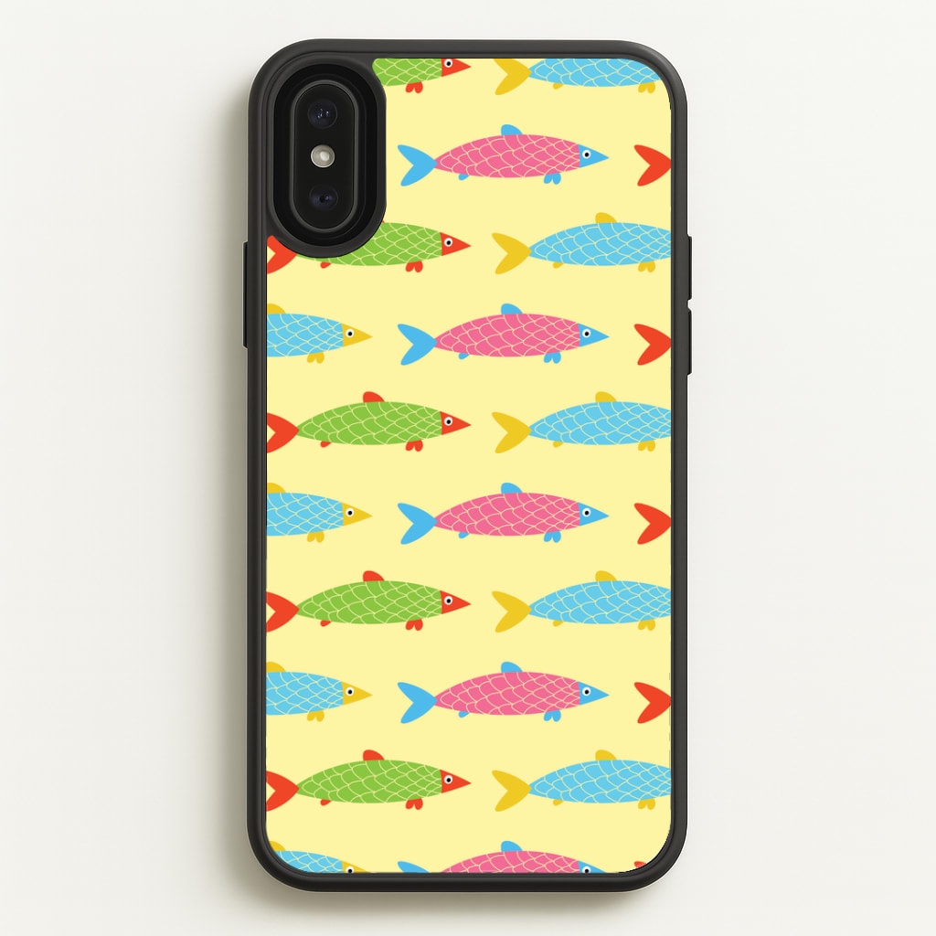 Colourful Cartoon Fish Pattern Phone Case
