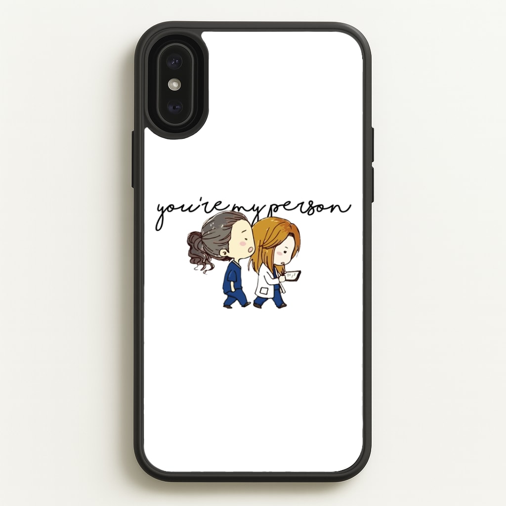 You're My Person Cartoon - Grey's Phone Case