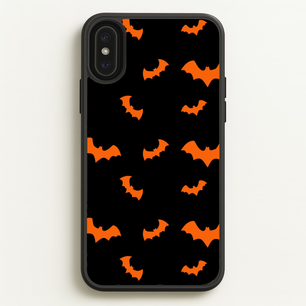 Orange Bat Phone Case
