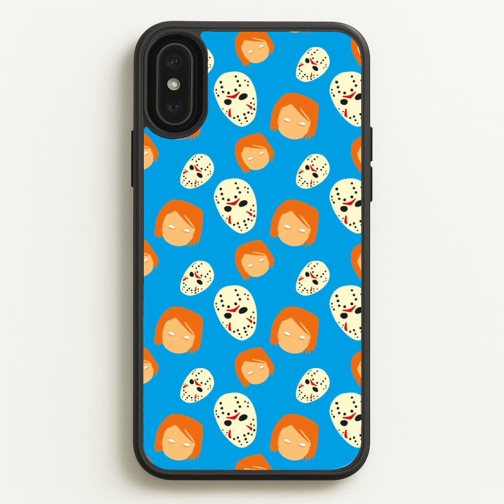 Chucky And Jason Pattern - Halloween Phone Case