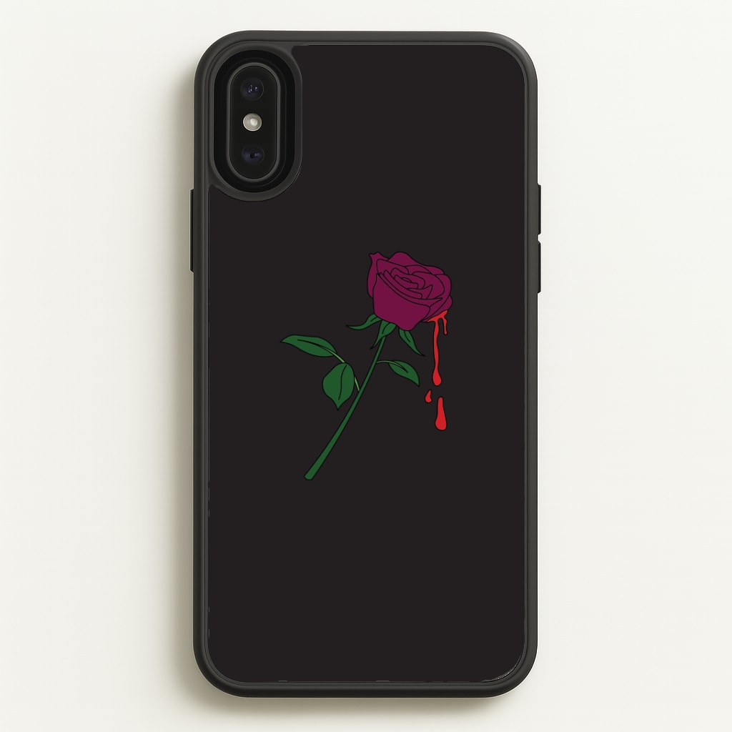 Dark Pink Rose Phone Case