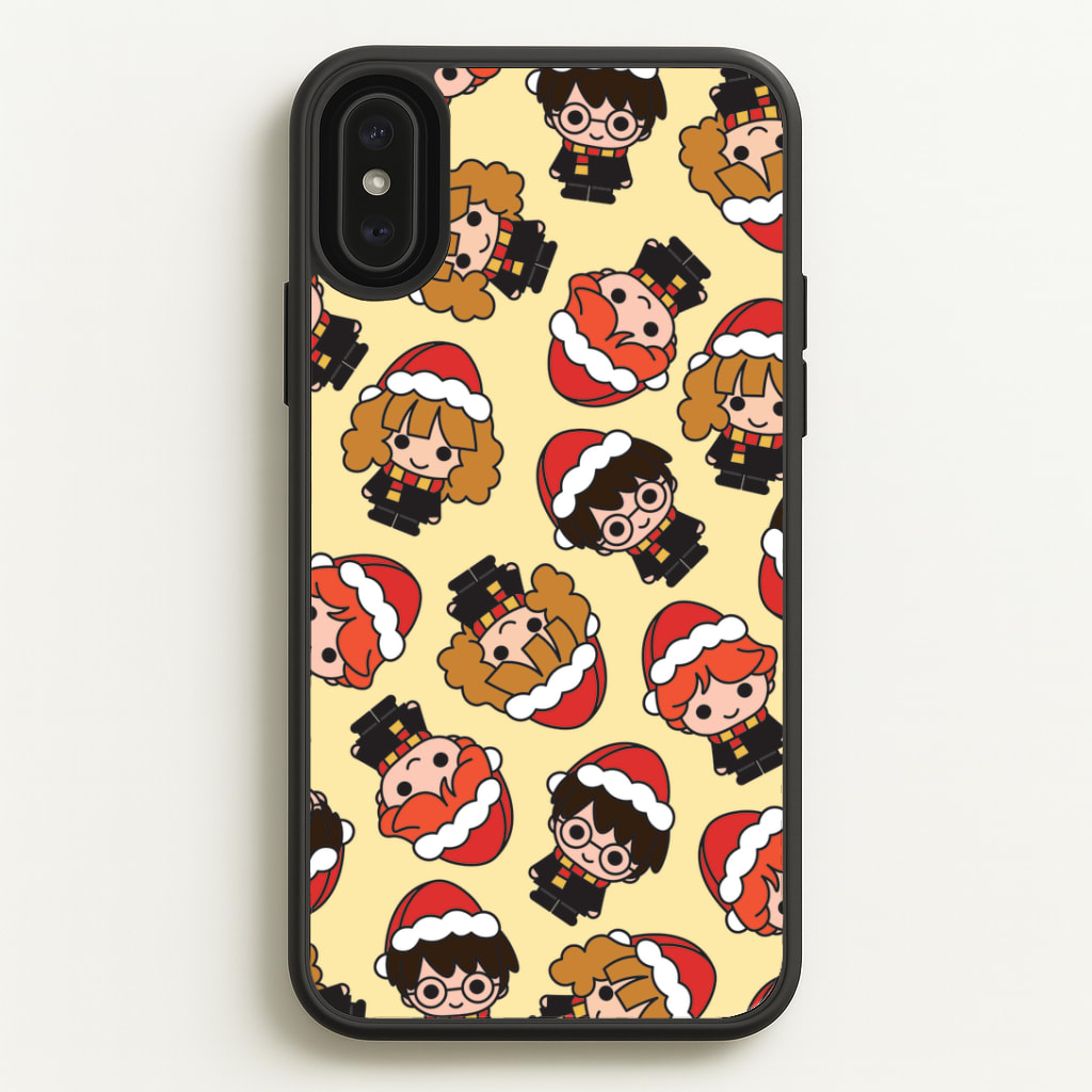 Wizards With Christmas Hats Pattern Phone Case