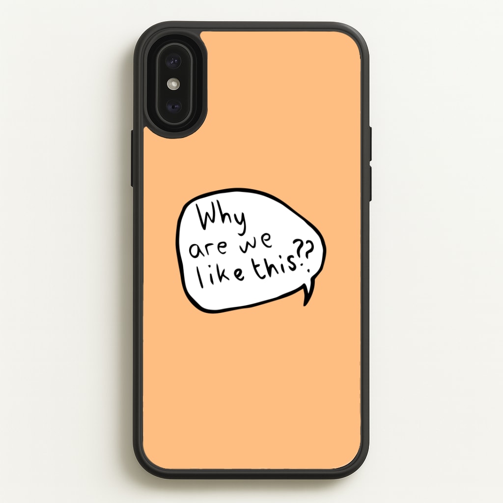 Why Are We Like This - Heart TV Phone Case