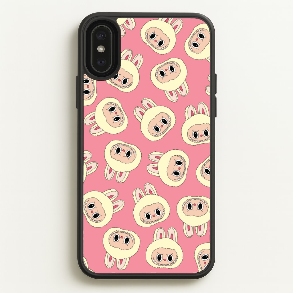 Cute Cream Monster Face Pattern Phone Case