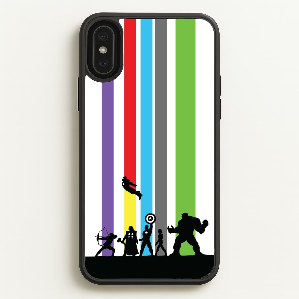 Superhero Team Silhouette Phone Case