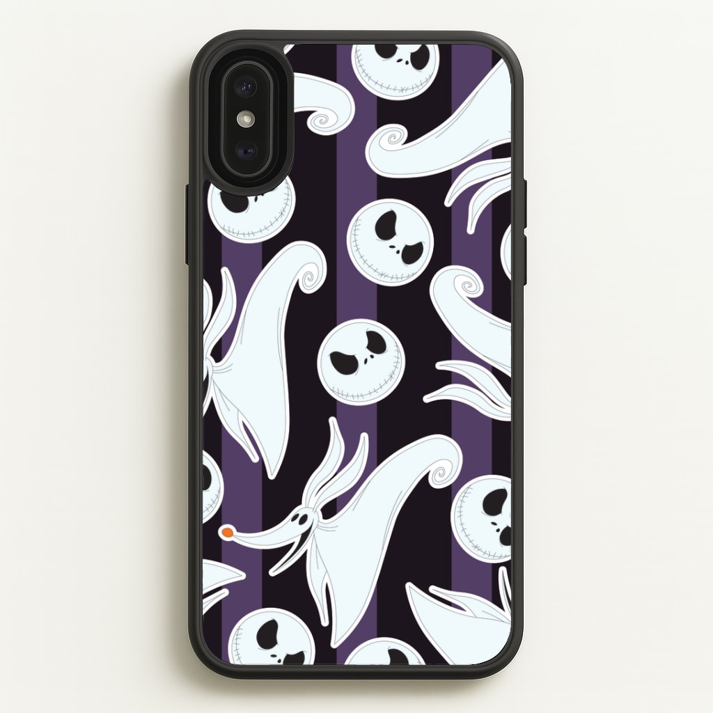Skeleton Dog And Face Pattern Phone Case