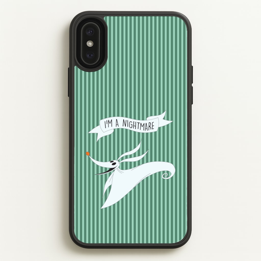 Stripey I'm A Nightmare Phone Case