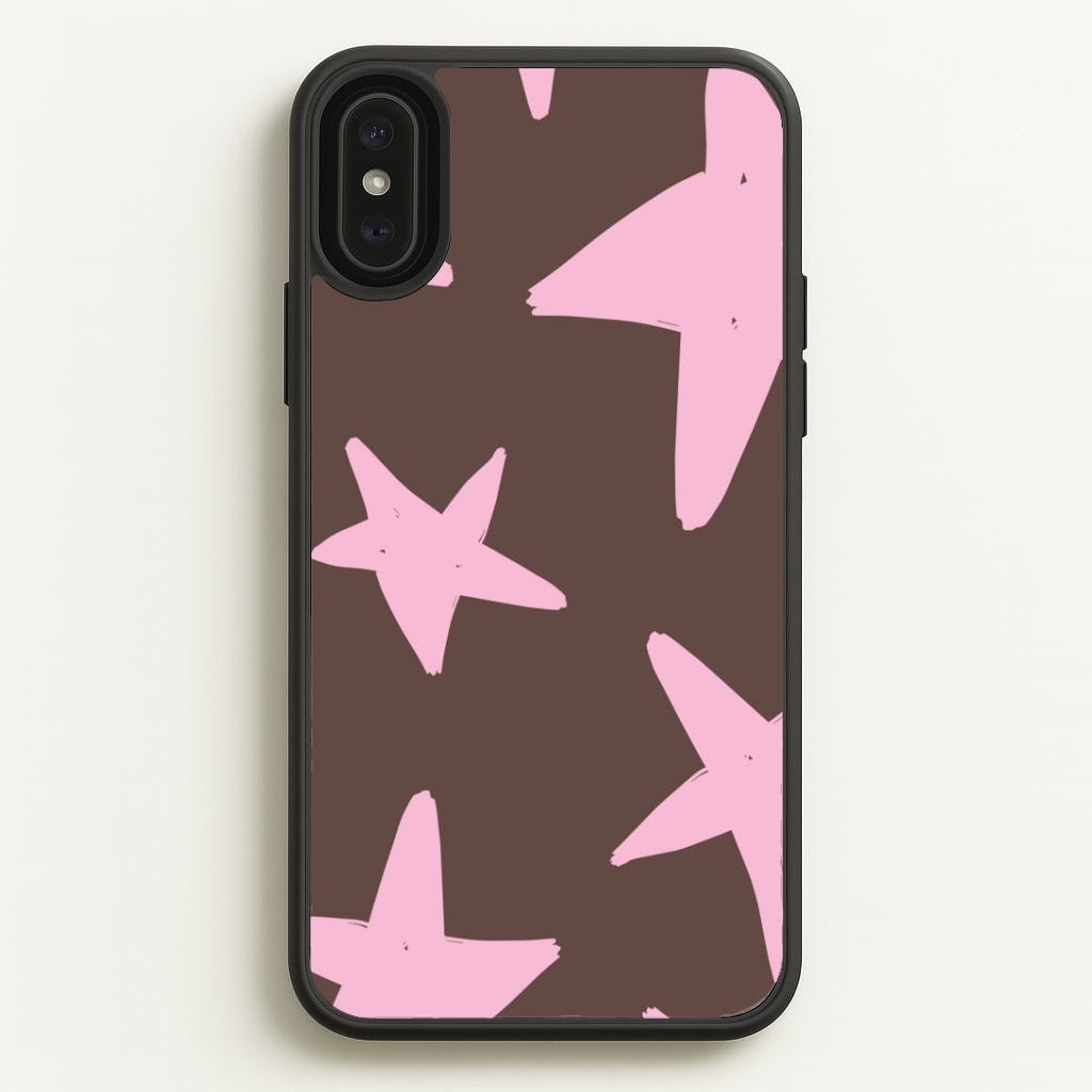 Chocolate & Strawberry Stars Phone Case
