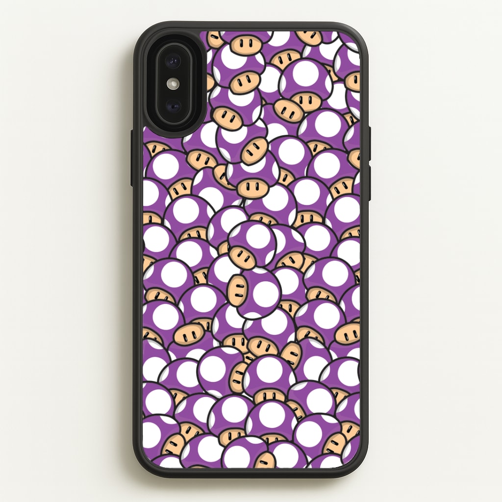 Mushroom Pattern - Purple Phone Case