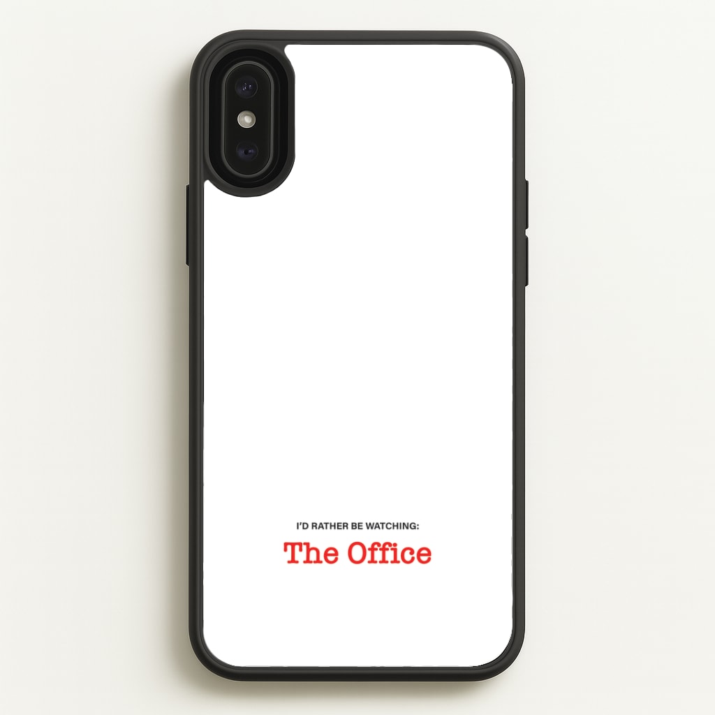 I'd Rather Be Watching The Office Phone Case