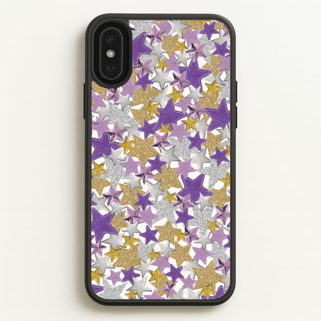 Mauve Stars Collage  Phone Case