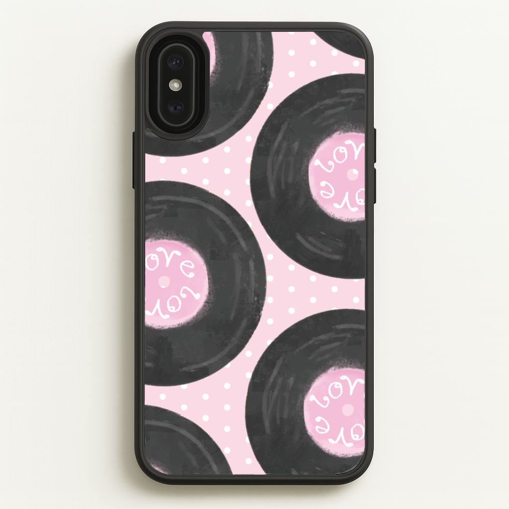 Thrifted Vinyl Polka Pattern Phone Case