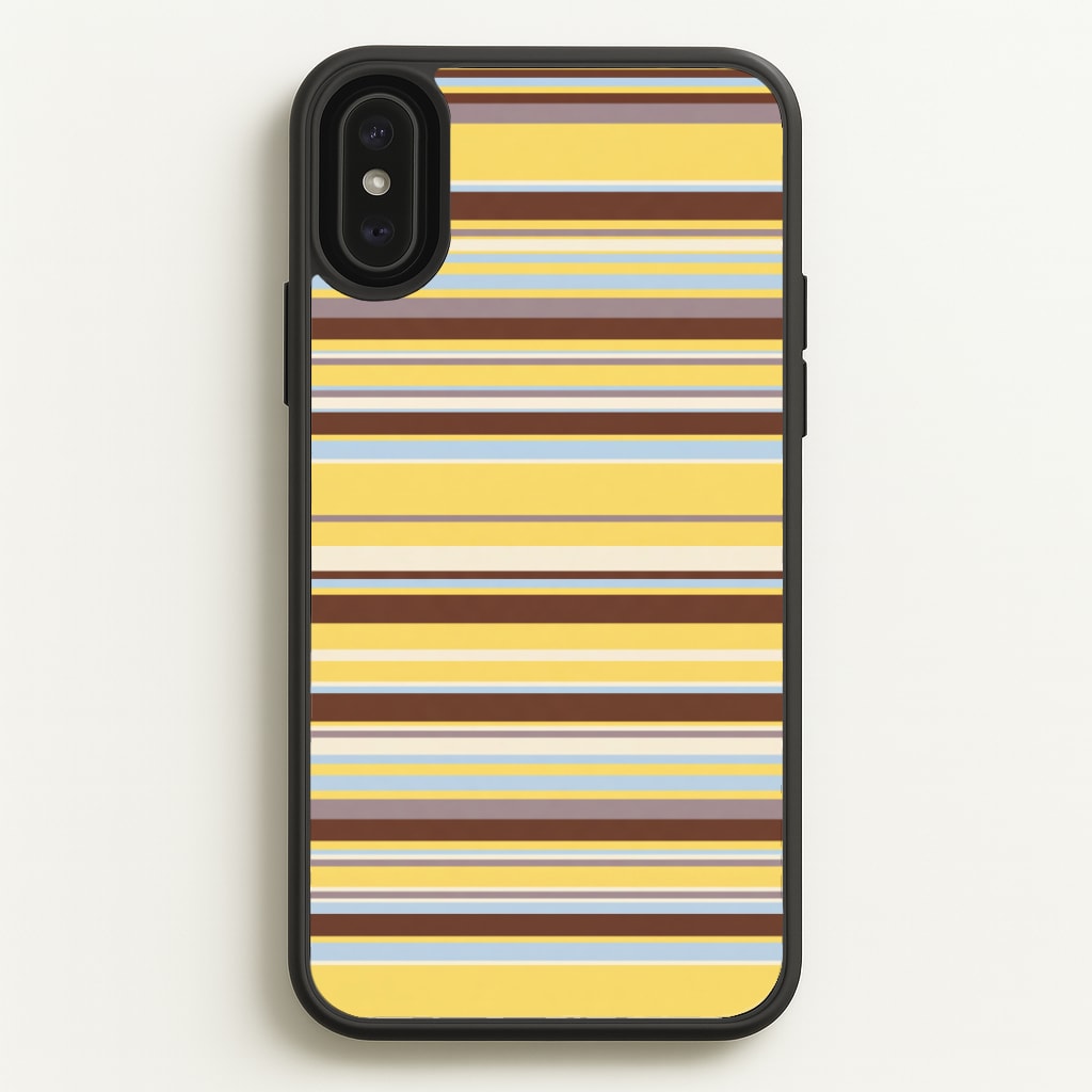 Cocoa Blue Stripe Phone Case