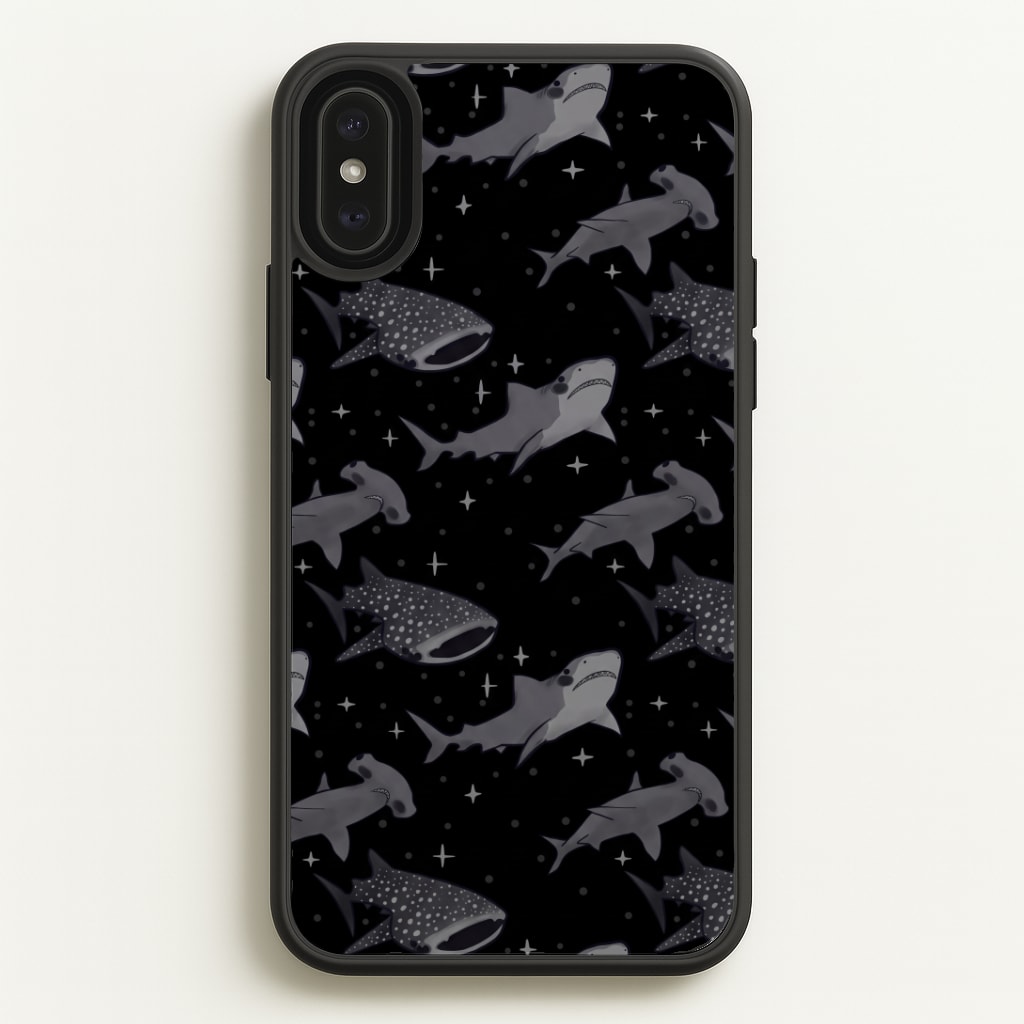Black Shark Pattern Phone Case