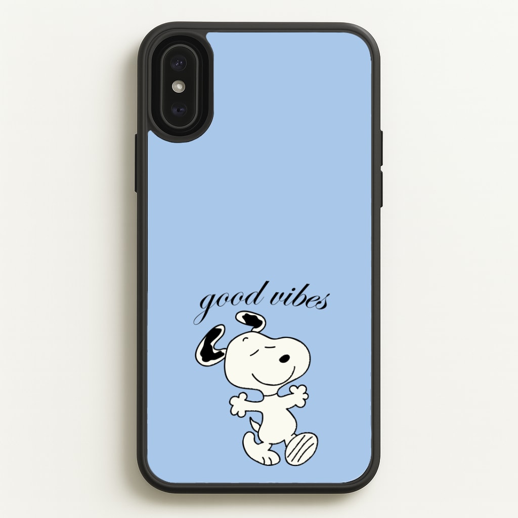 Good Vibes Cartoon Beagle Phone Case