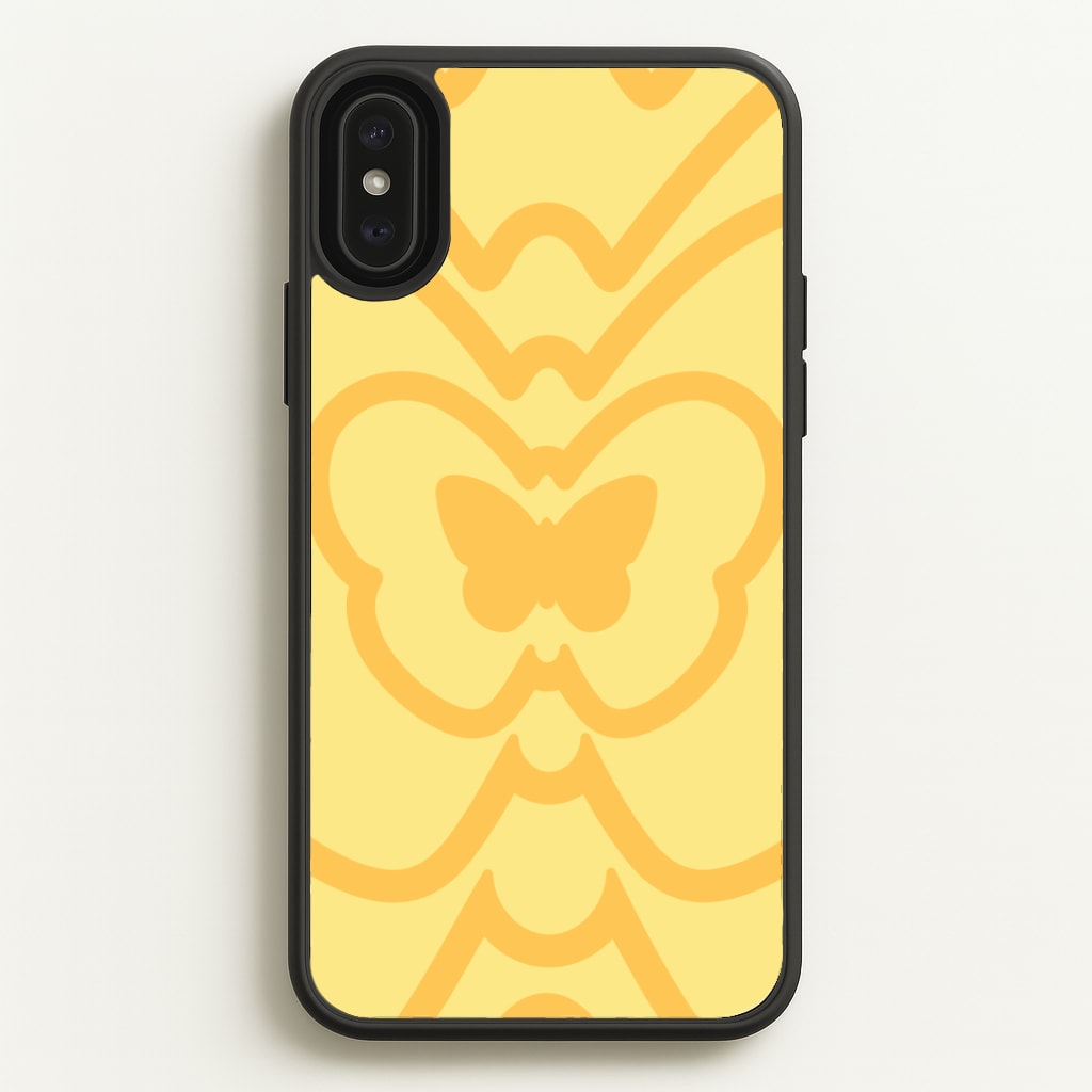 Abstract Orange Butterfly Phone Case