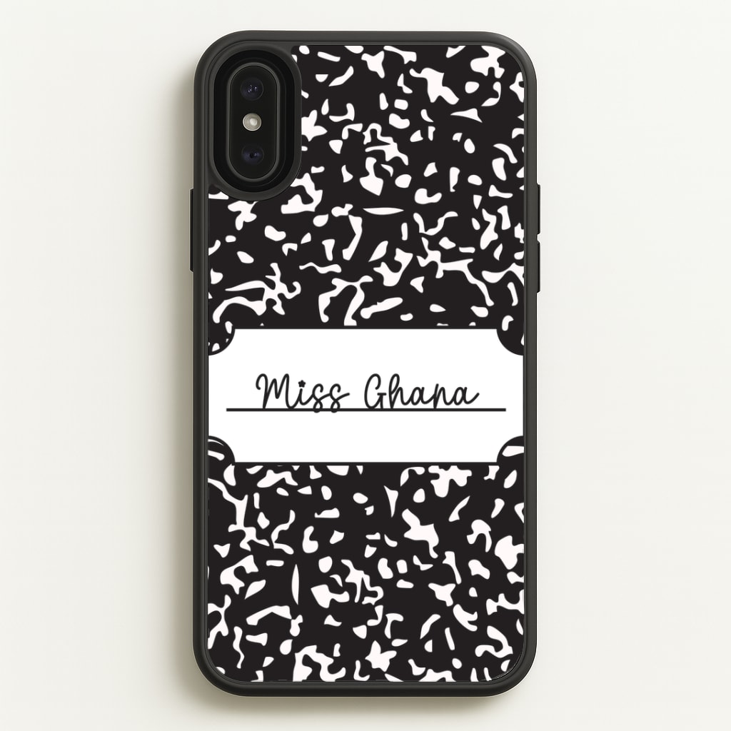 Personalised School Notebook Phone Case