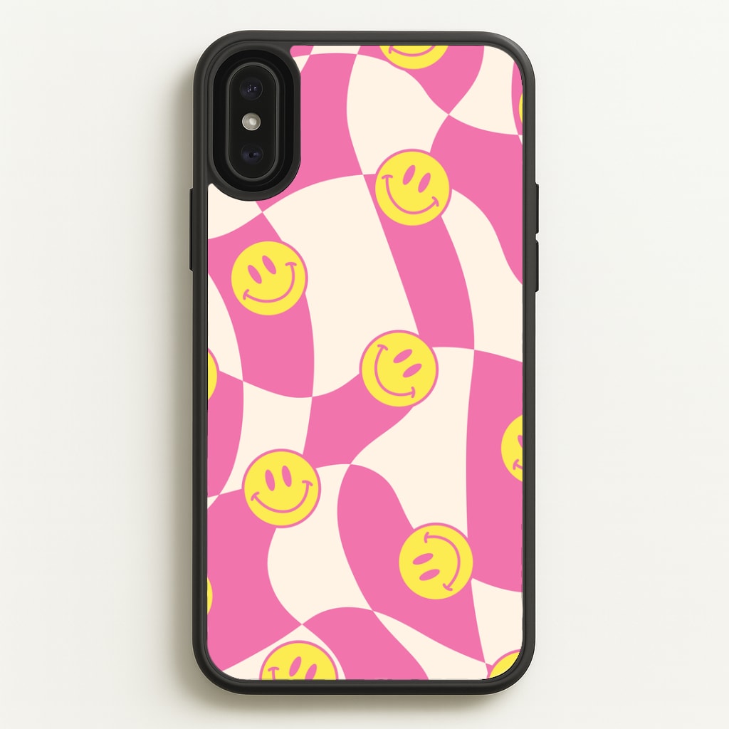 Smiley Checkboard - Trippy Patterns Phone Case