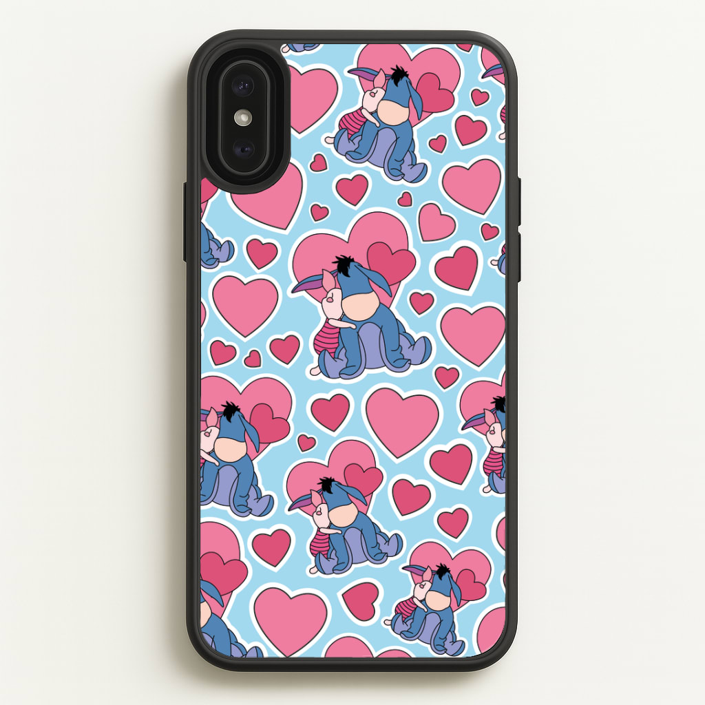 Donkey and Pig Pattern Valentine's Phone Case