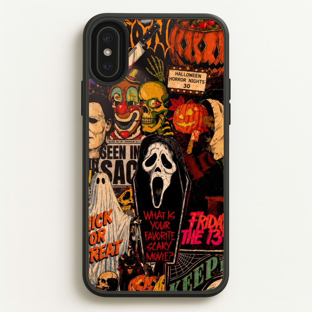 Horror Movie Sticker Collage Phone Case