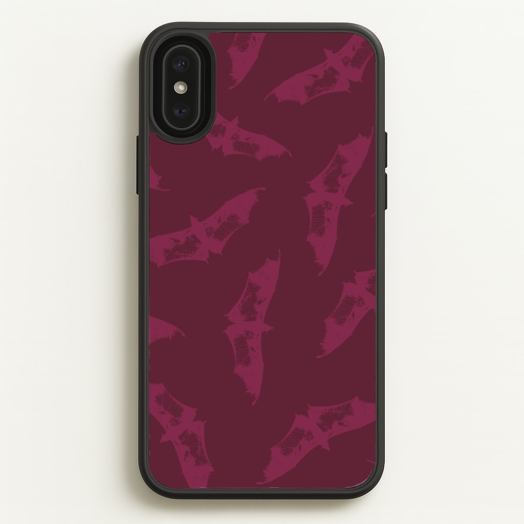 Dark Pink Bats Pattern Phone Case