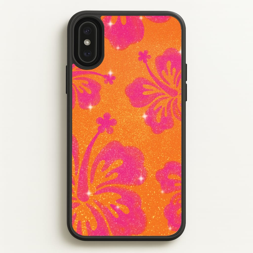 Shimmer Hibiscus Phone Case