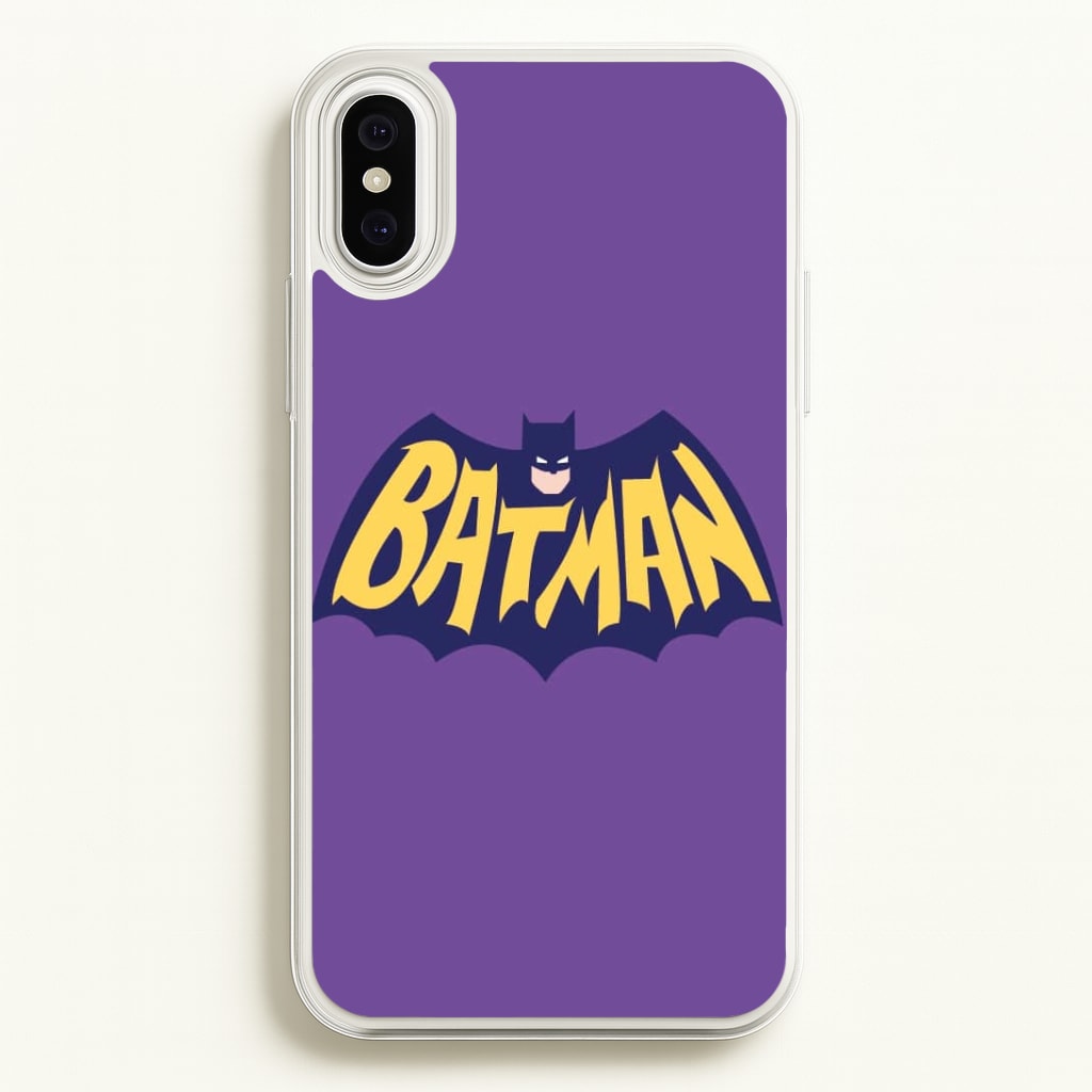 Bat Superhero Purple Logo Phone Case