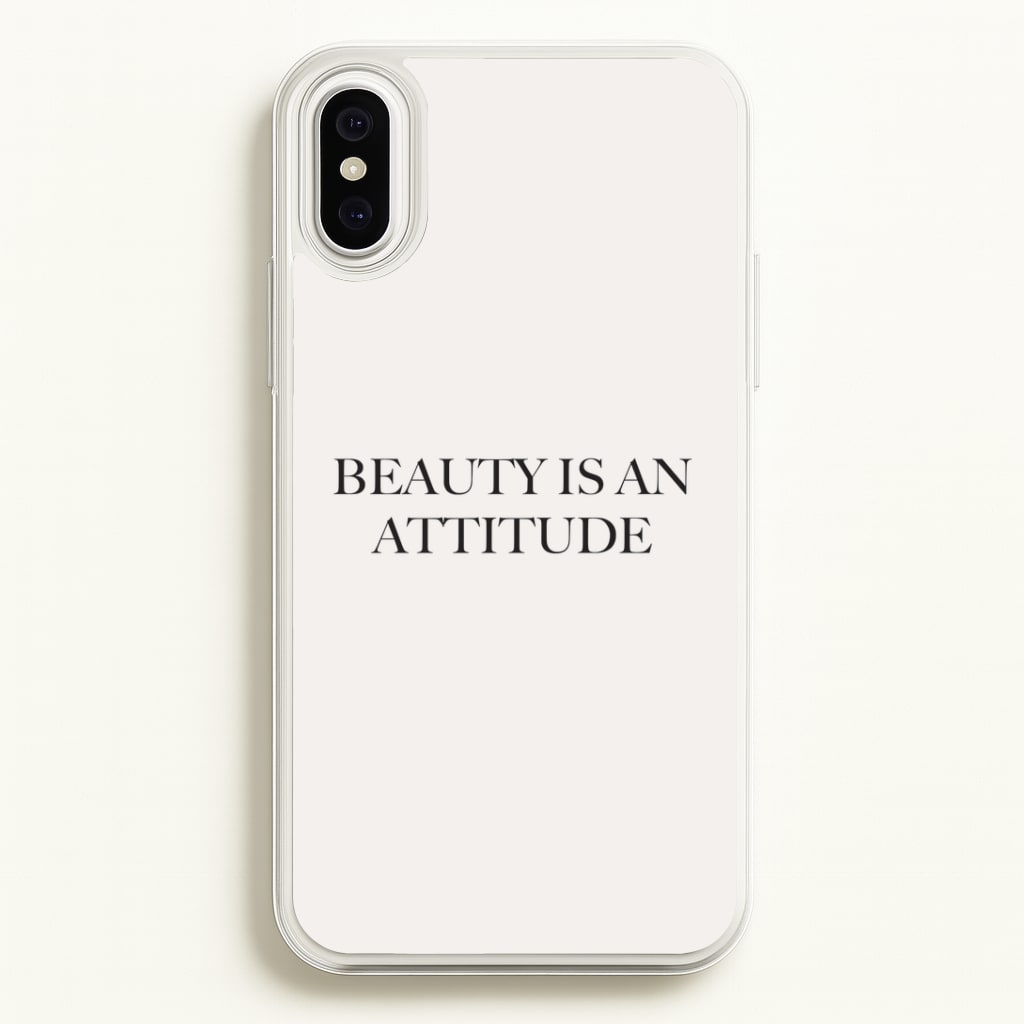 Beauty Is An Attitude - Clean Girl Aesthetic Phone Case