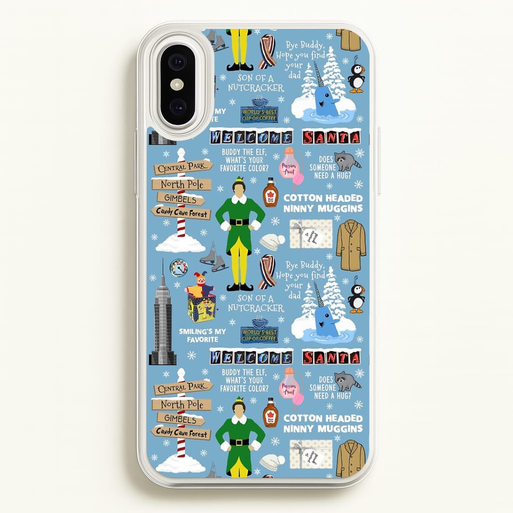 Blue Buddy The Elf Pattern Phone Case