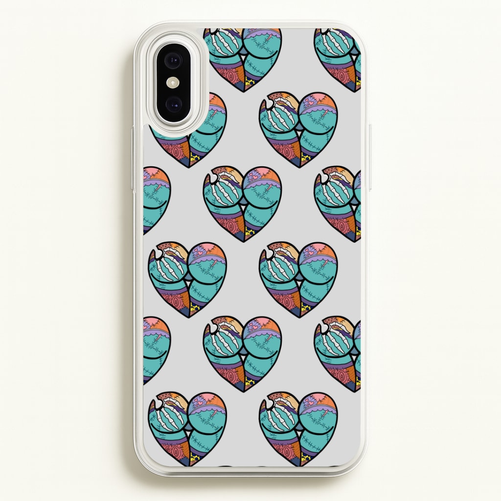 Sally And Jack Heart Pattern - TNBC Phone Case