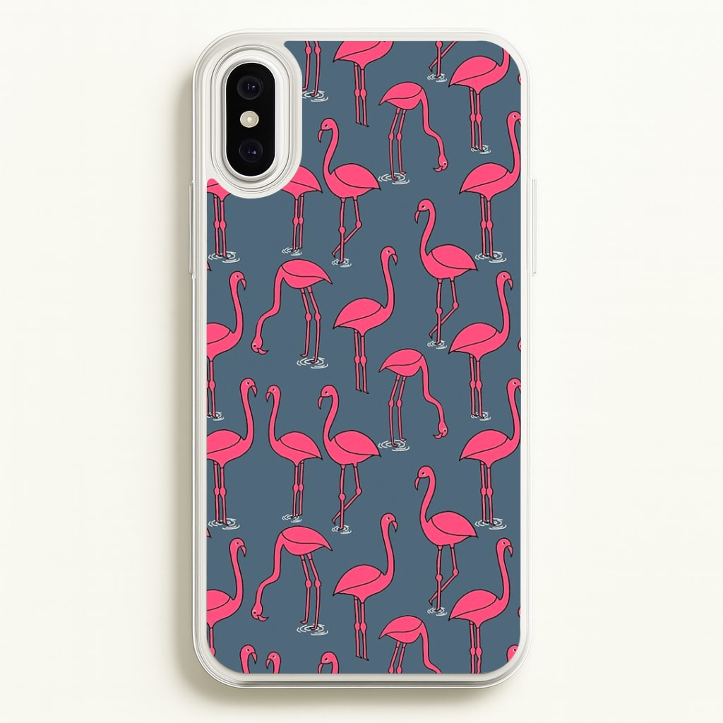 Basic Pink Flamingo Pattern Phone Case