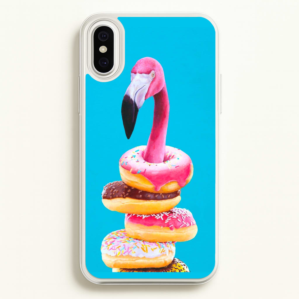 A Famished Flamingo Phone Case