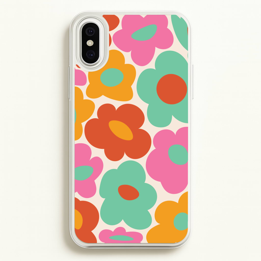 Abstract Trippy Retro Flowers Phone Case