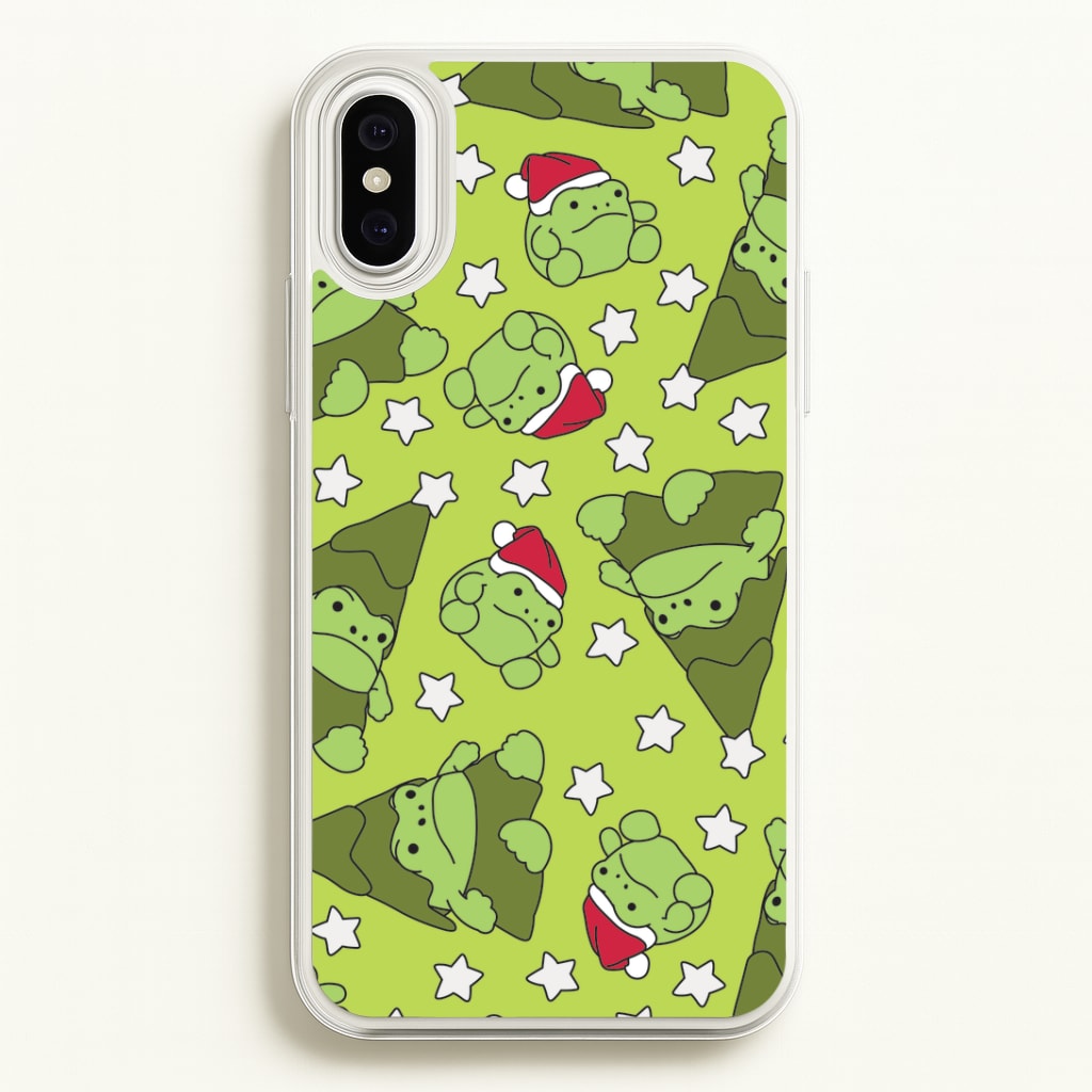 Christmas Frogs And Stars Plush Pattern Phone Case