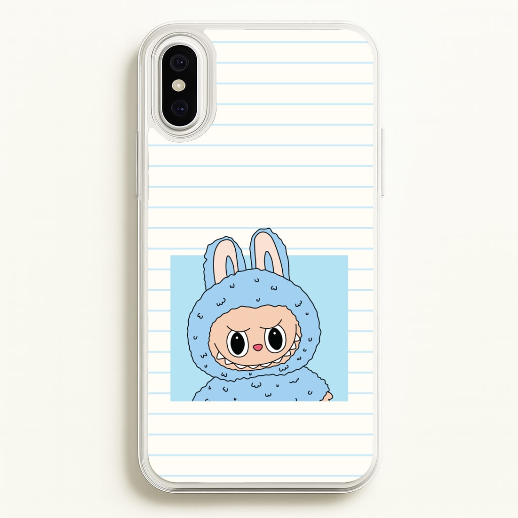 Cute Blue Notebook Monster Phone Case