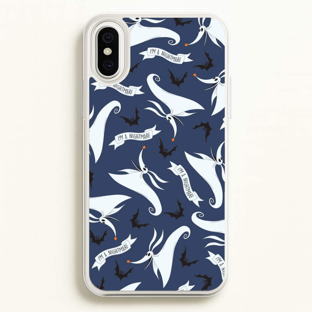 Skeleton Dog And Bats Pattern Phone Case