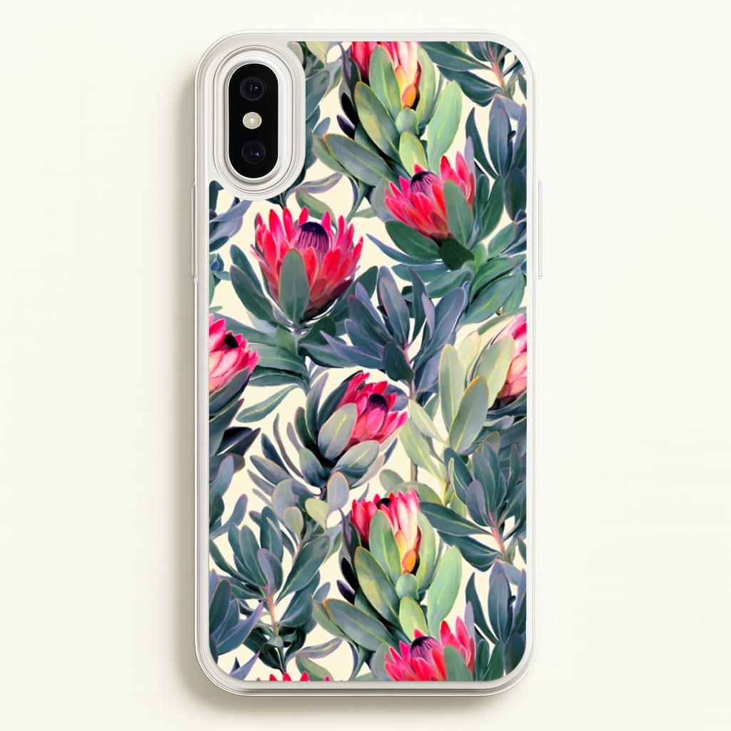 Painted Protea Pattern Phone Case