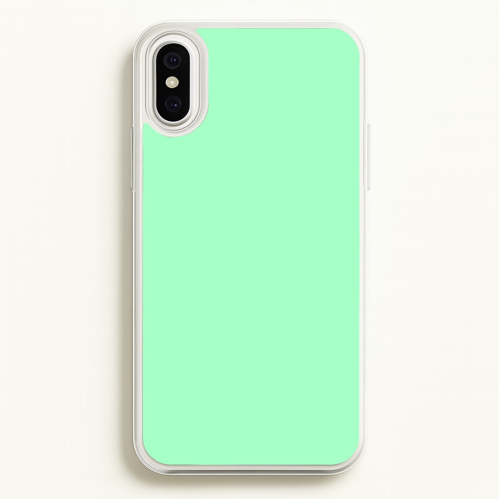 Back To Casics - Pretty Pastels - Plain Green Phone Case