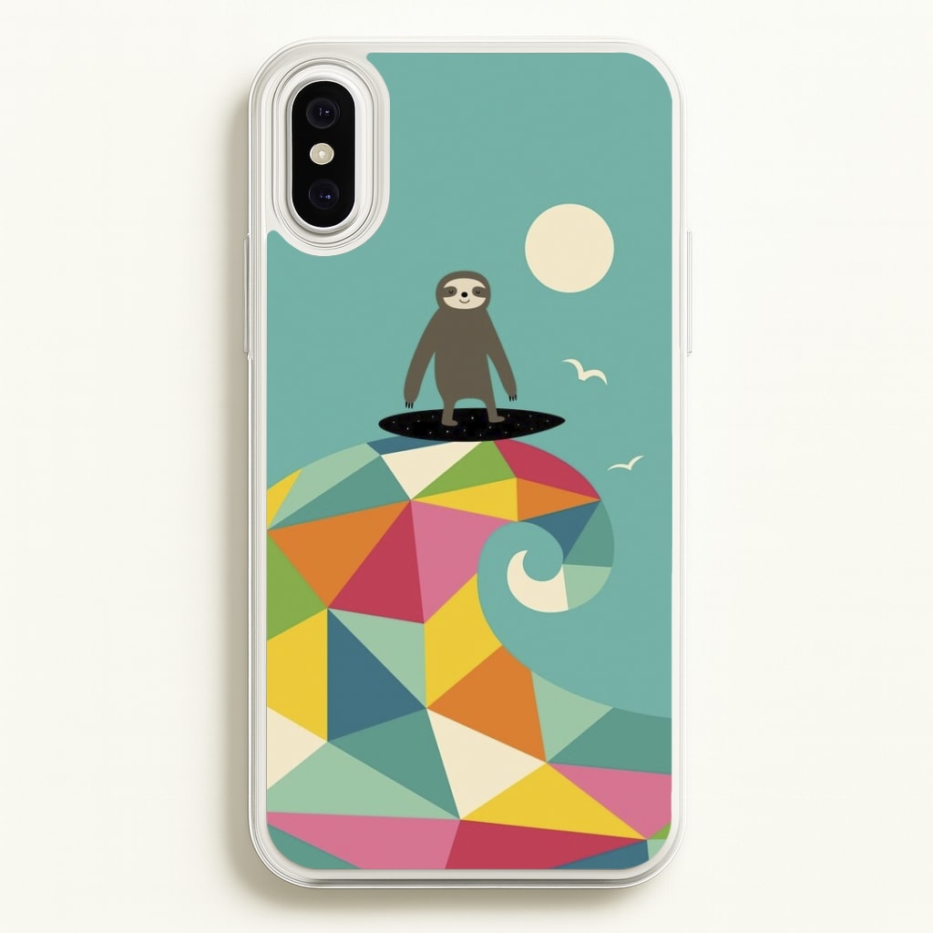 Surfing Sloth Phone Case
